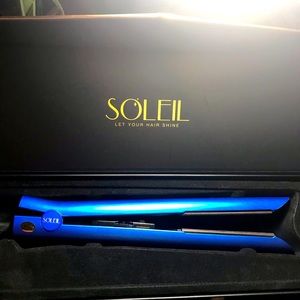 Soleil Metallic Blue Ceramic Flat Iron